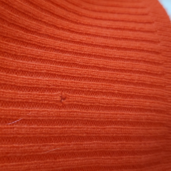 J crew cashmere orange  sweater size S - Picture 5 of 16